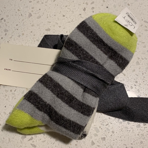 LOFT Owl and Stripes 2-Pack Cozy Socks New With Tag - Picture 4 of 8